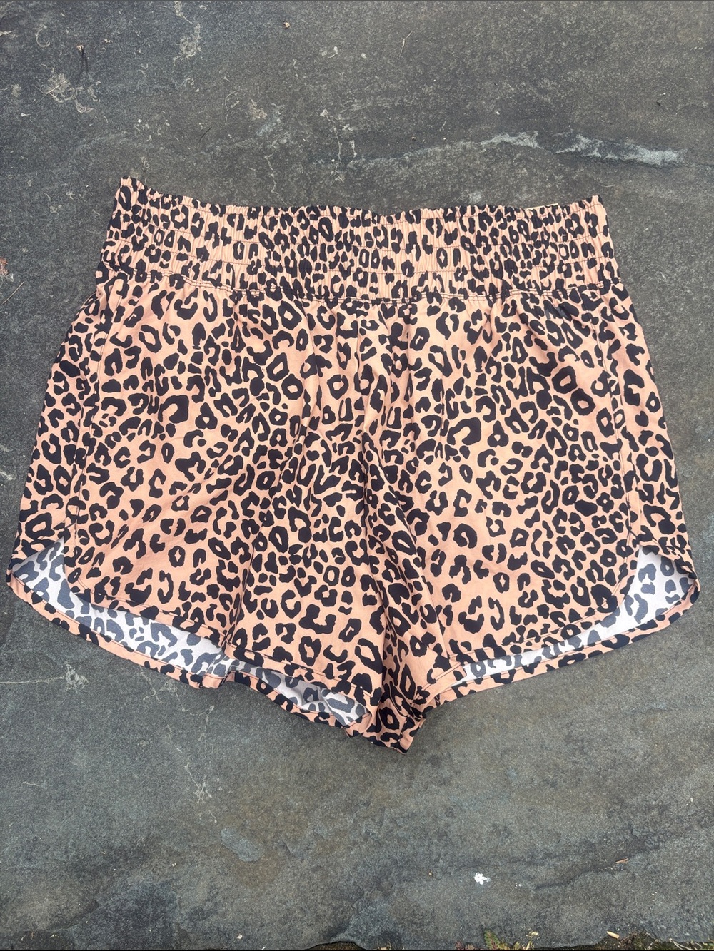 PINK Victoria's Secret Leopard Print Athletic Shorts L